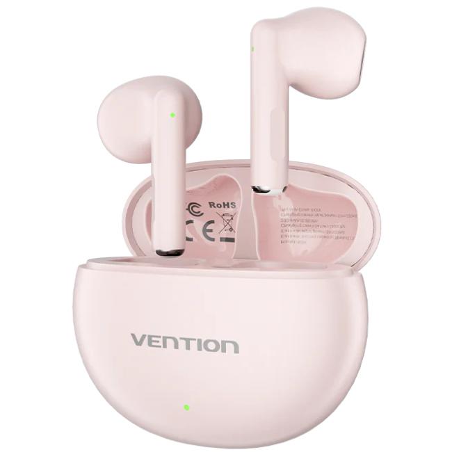 Наушники беспроводные Vention Elf Earbuds E06 TWS BT5.3 IPX4 230 mAh Pink (NBKP0)