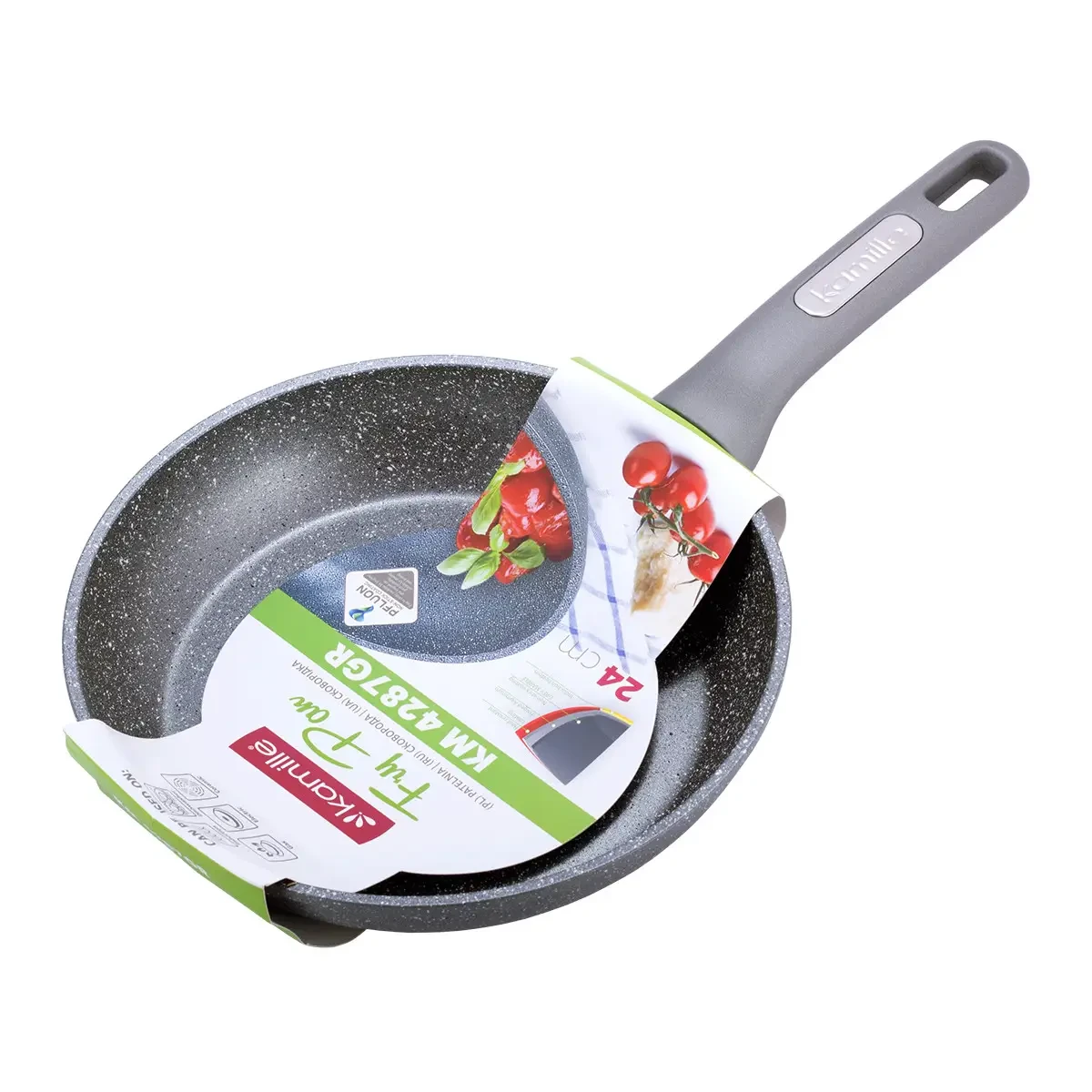 Сковорода Kamille 24 см для индукции и газа (KM-4287GR)