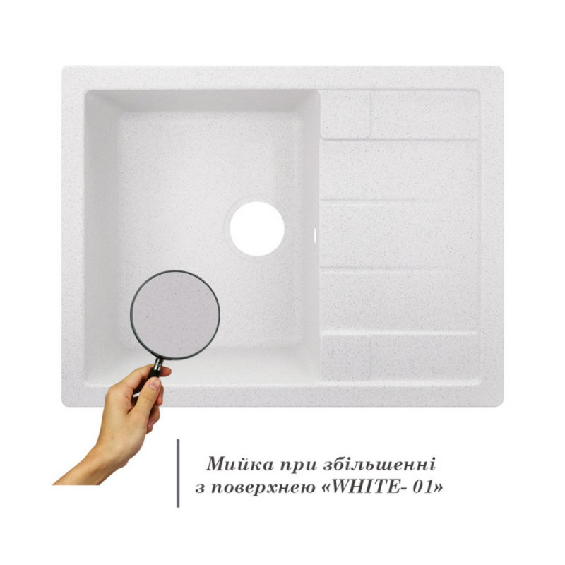 Мойка для кухни Lidz 650x500/200 WHI-01 (LIDZWHI01650500200) - фото 3 Мойка для кухни Lidz 650x500/200 WHI-01 (LIDZWHI01650500200) - фото 3