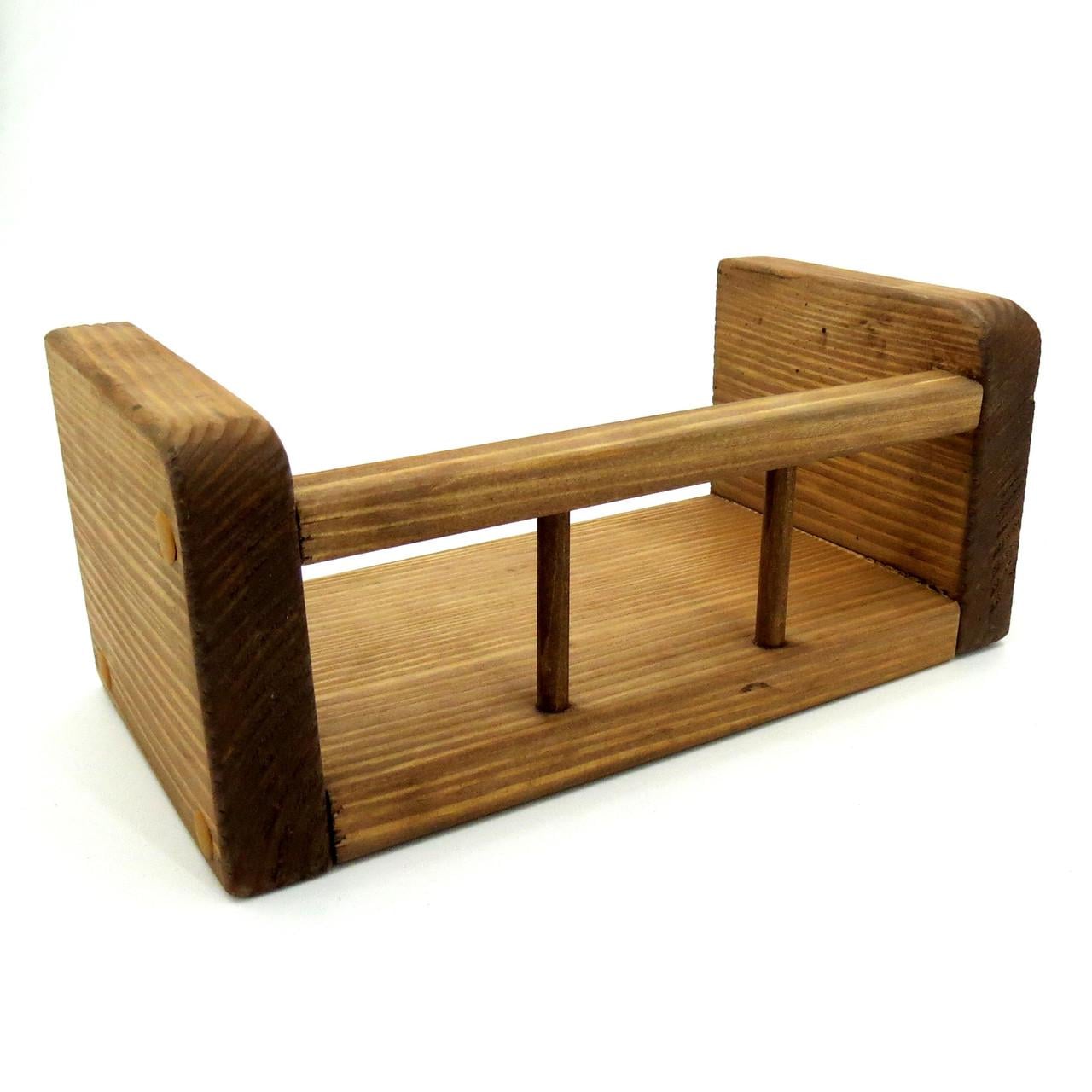 Полка настенная из дерева Эврика 27 см Мускат (НСП-278207)