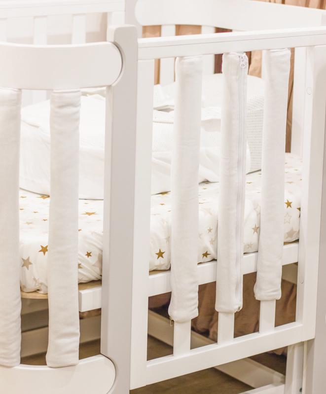 Фенс-бамперы в детскую кроватку White
