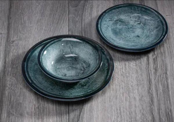 Набор блюд Kütahya Porselen Atlantis мелких 27 см 6 шт. Blue (NB3027) - фото 3 Набор блюд Kütahya Porselen Atlantis мелких 27 см 6 шт. Blue (NB3027) - фото 3