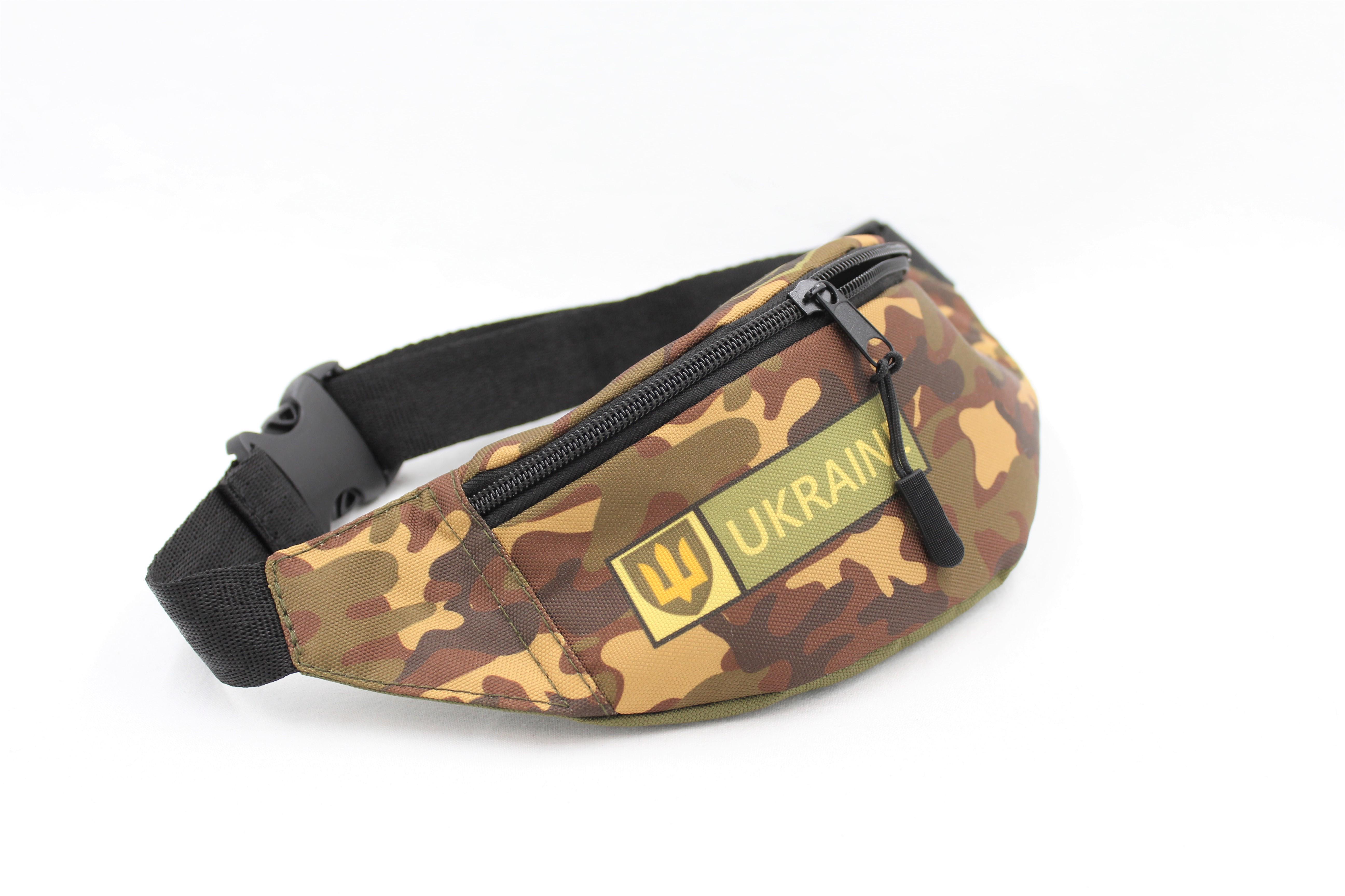 Сумка бананка для хлопчика з регулюючим ремінцем 4-8 років Тризуб Камуфляжний (Д-012) - фото 3