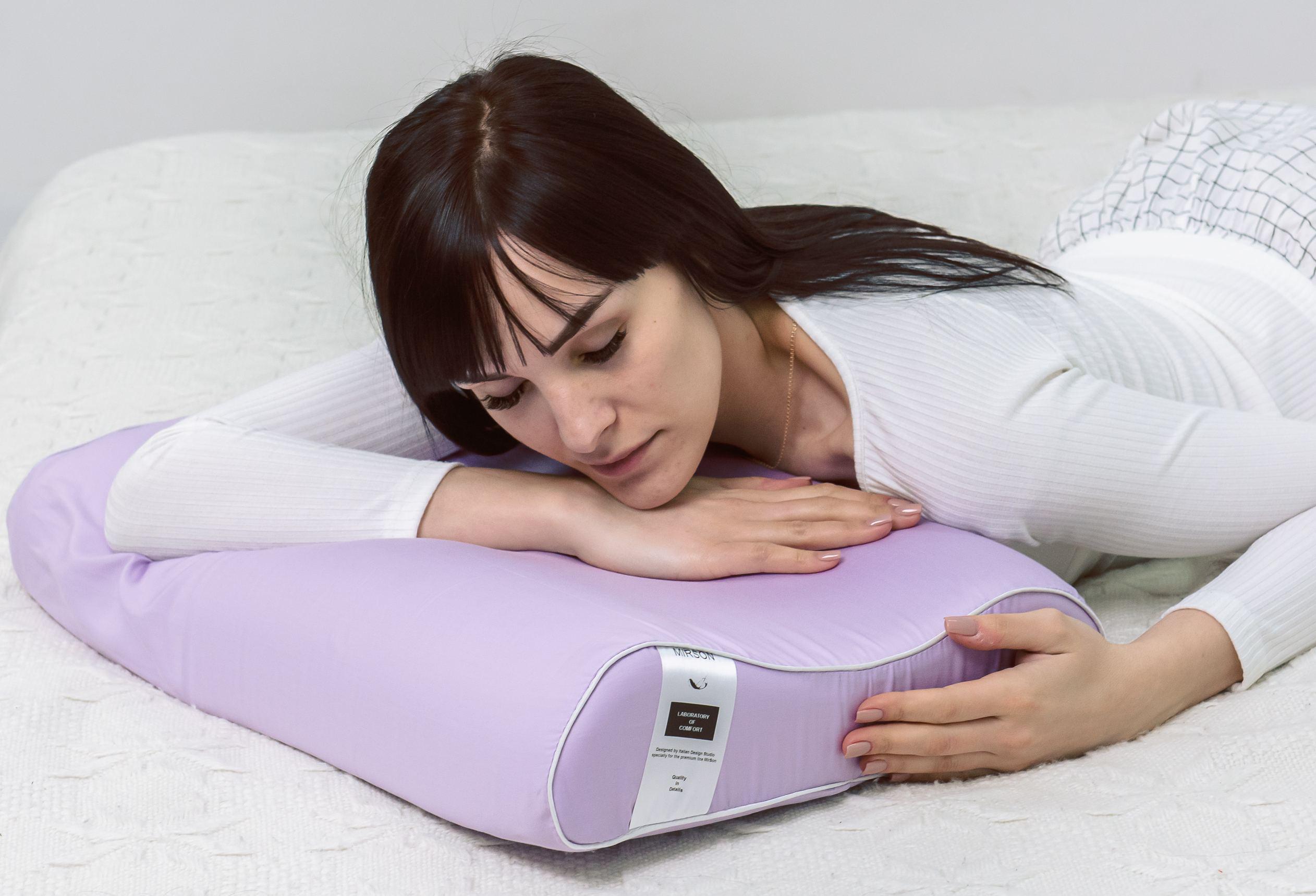 Подушка ортопедическая MirSon №6031 Delicate satin Calypso Aero 58х40х10,5 см (2200003261516) - фото 6 Подушка ортопедическая MirSon №6031 Delicate satin Calypso Aero 58х40х10,5 см (2200003261516) - фото 6