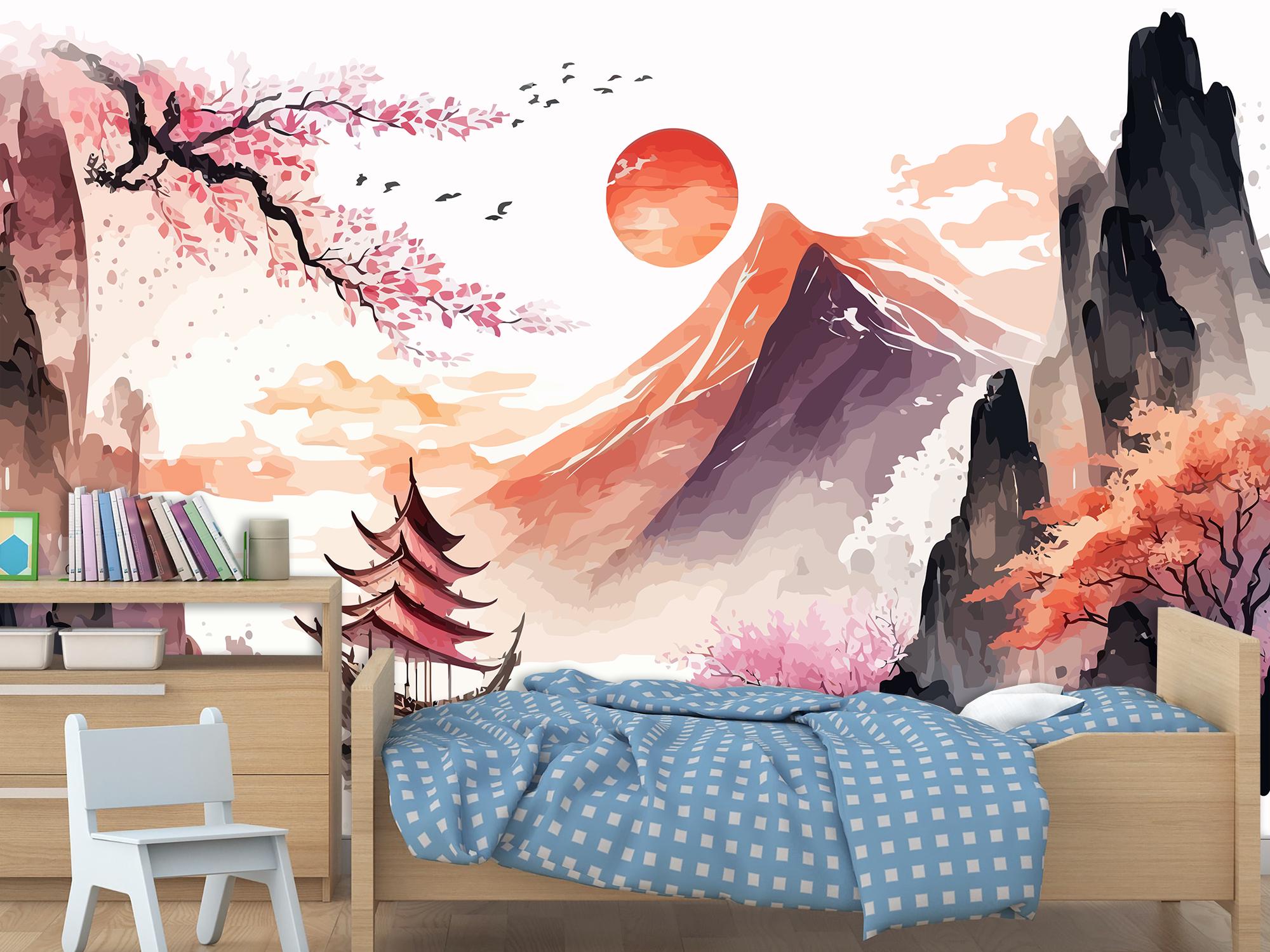 Фотообои флизелиновые Китайский стиль живописи 190х285 см (SPF-083/4)