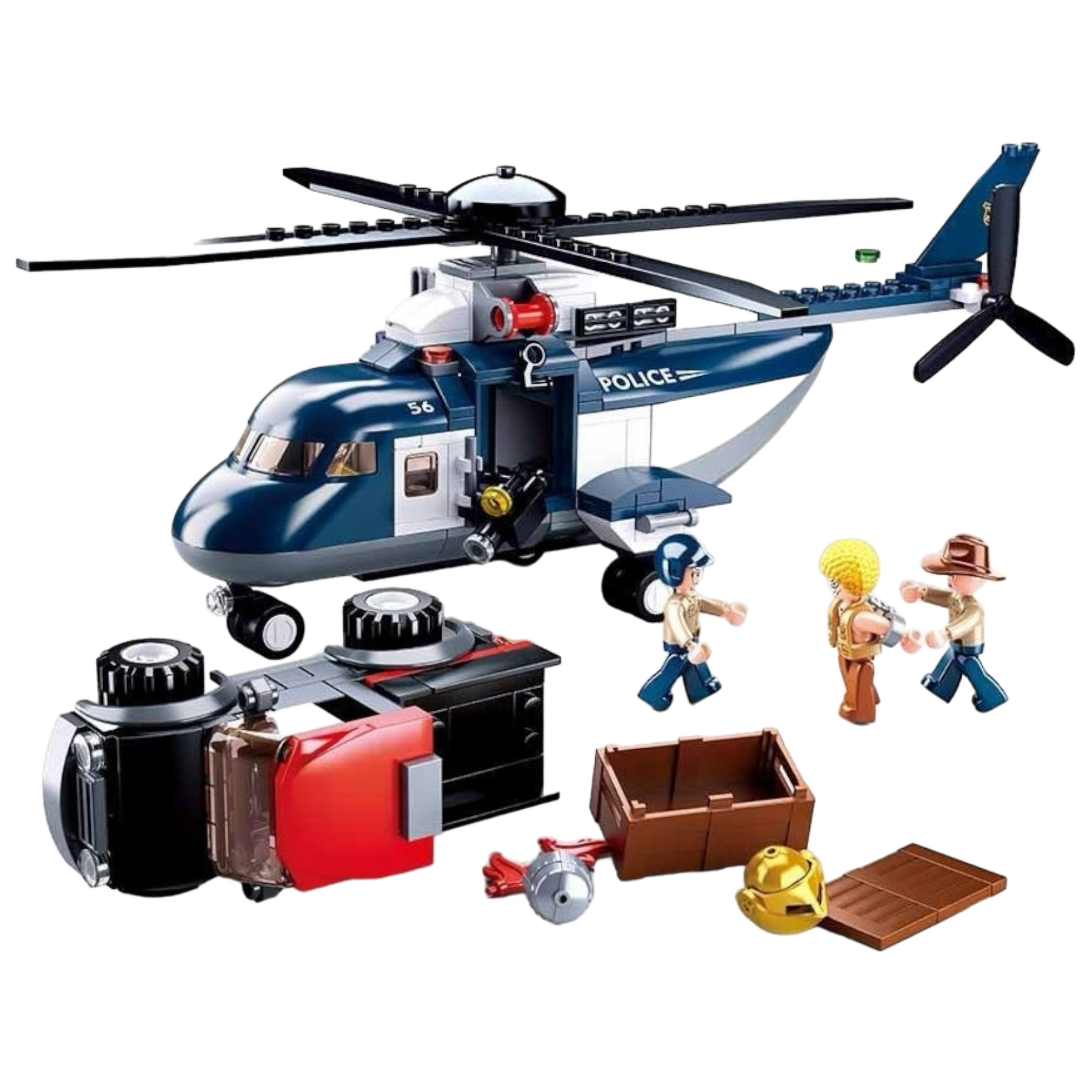 Конструктор Sluban M38-B0656 Полицейский вертолет 285 детали (113195)