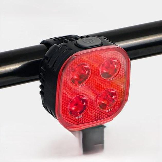 Фонарь для велосипеда задний FY-328S-4LED с автоматической системой START/STOP Waterproof/Li-Ion/USB-C (57065b1d)