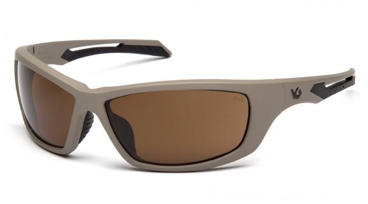 Очки Venture Gear Tactical Howitzer Tan Anti-Fog Коричневый в песочной оправе (69961757984370)