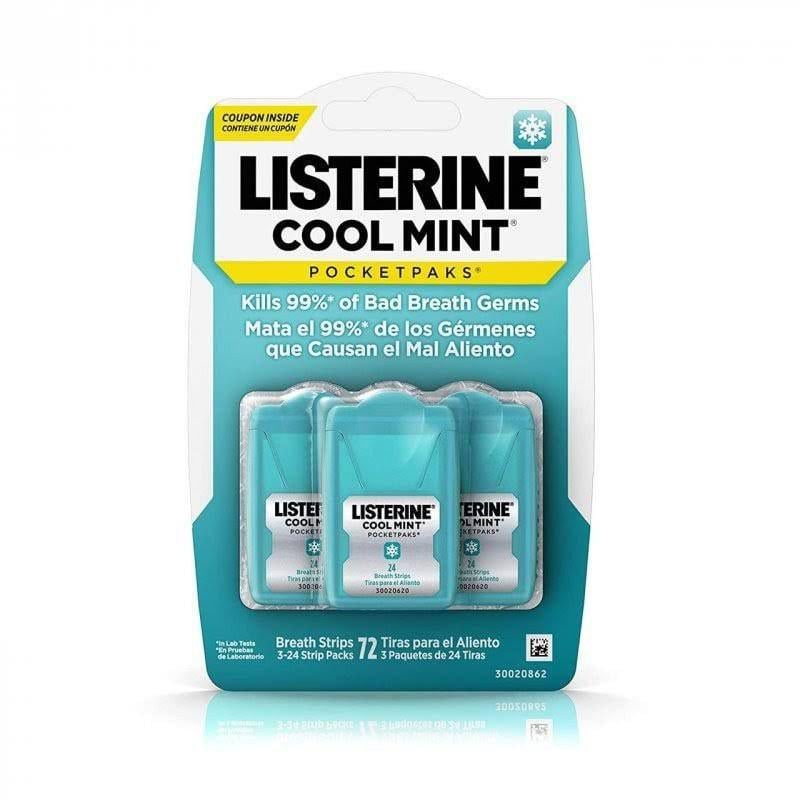 Освежитель дыхания пластинки Listerine Cool Mint Pocketpaks 24 шт.