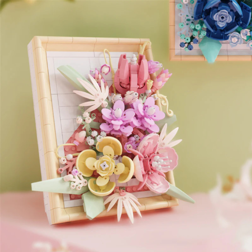 Конструктор детский для девочки Цветы Розовая сказка 726 дет. (22792502) - фото 3 Конструктор детский для девочки Цветы Розовая сказка 726 дет. (22792502) - фото 3