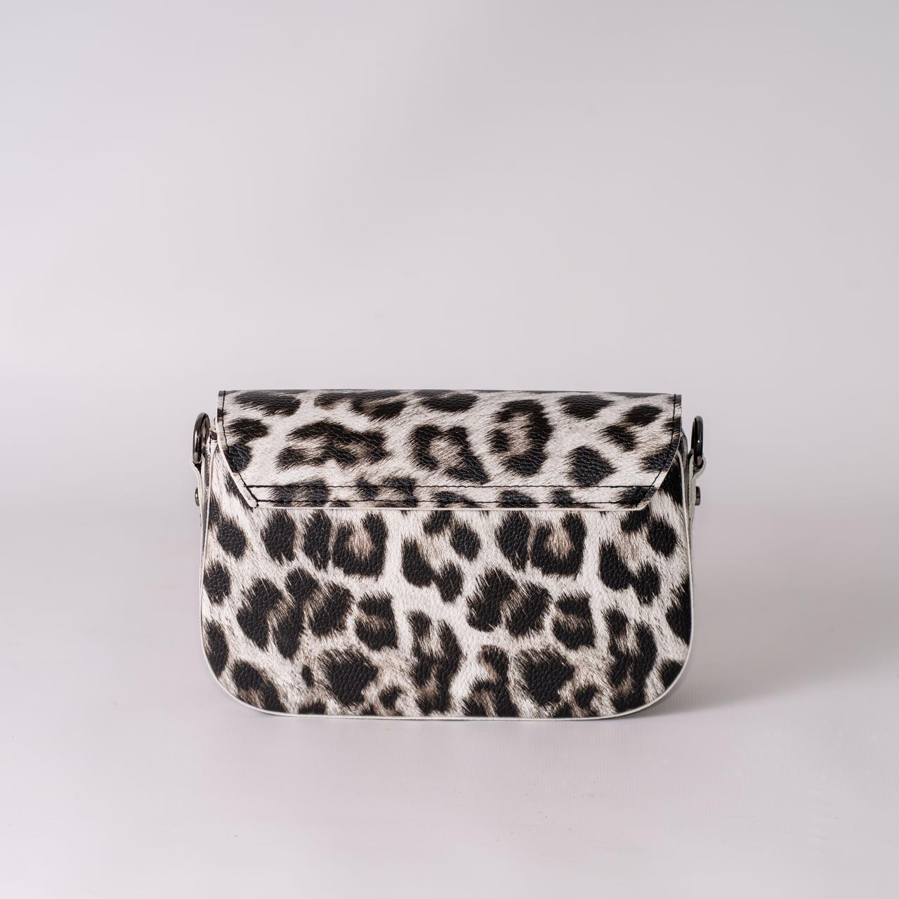 Сумка жіноча крос-боді леопардовий XENIA № 11-22 з еко-шкіри Сірий - фото 4