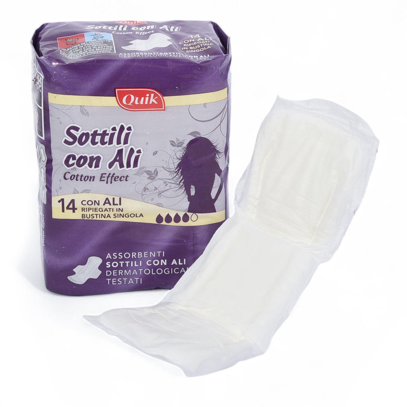 Прокладки гигиенические Cardificio Italiano Quik Sottili conali 14 шт. - фото 6