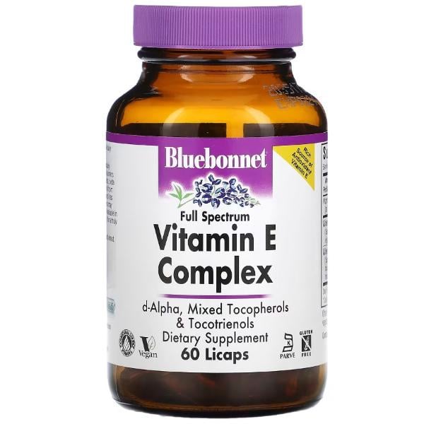 Вітамін E Bluebonnet Nutrition Full Spectrum Vitamin E Complex 60 капс. (000021576)