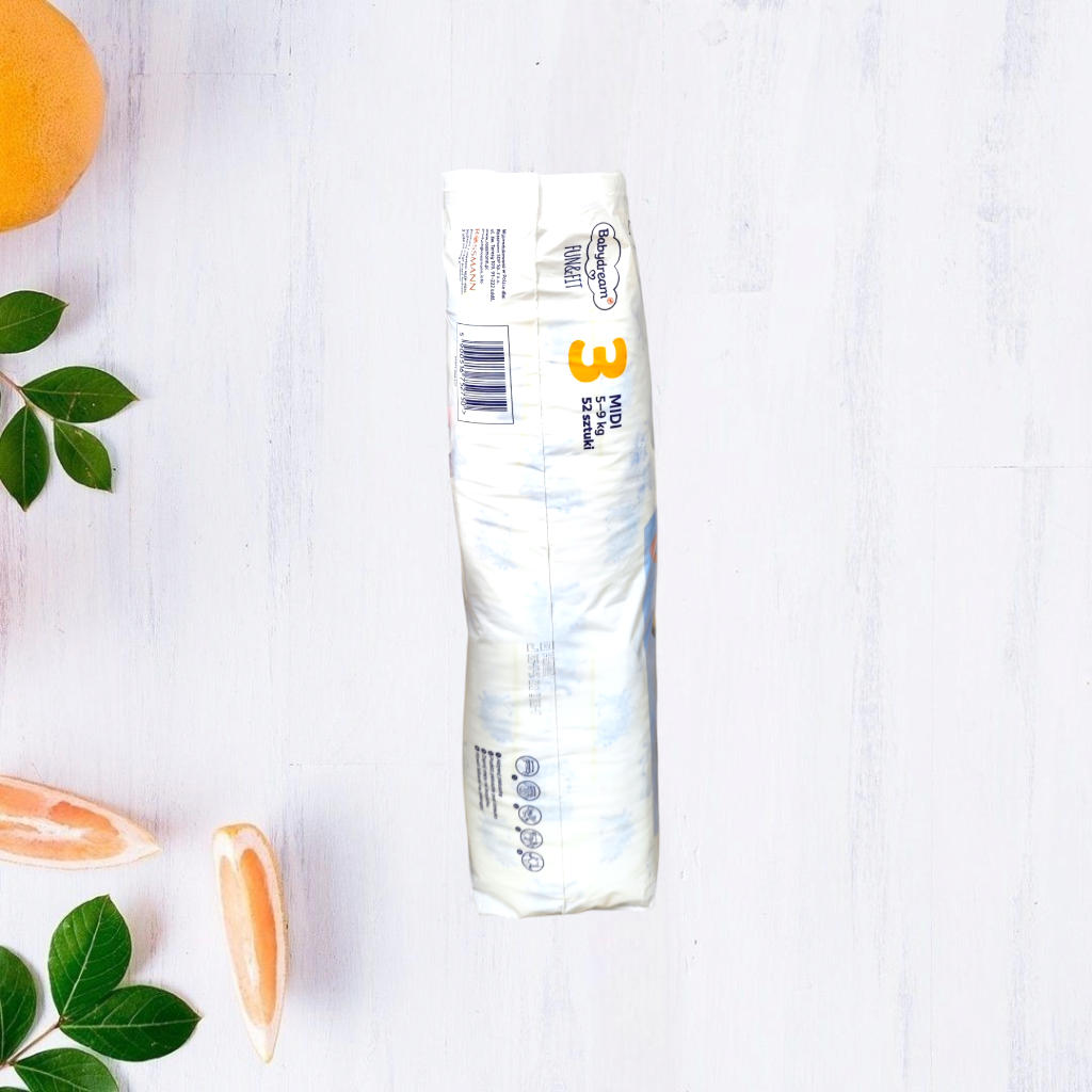 Підгузки Babydream Fun&Fit 3 Midi 5-9 кг 52 шт. - фото 4 Підгузки Babydream Fun&Fit 3 Midi 5-9 кг 52 шт. - фото 4