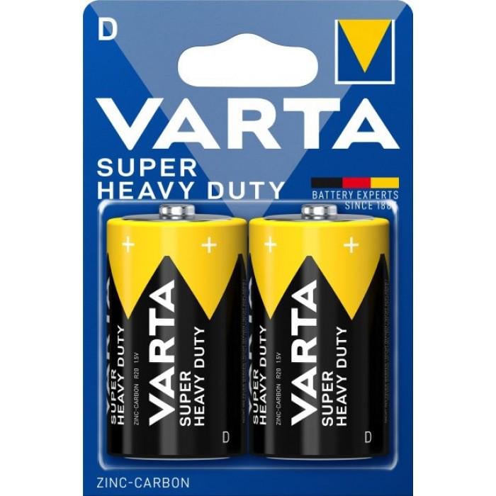 Батарейка Varta Superlife D BLI 2 Zinc-carbon 2 шт. (556342) - фото 1