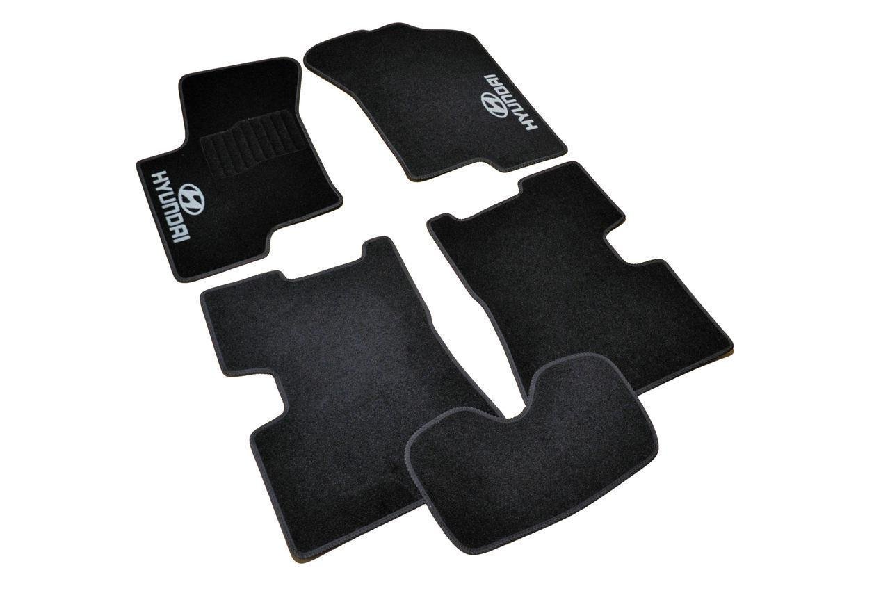 Килимки в салон ворсові для Hyundai Getz 2005-2008 5 шт. Чорний (1398313109)