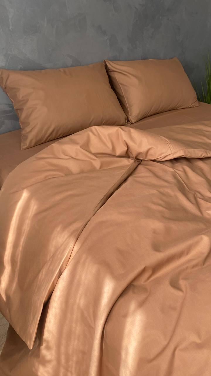 Простынь бязь Голд Lux 220х240 см Кофе с молоком (001915)