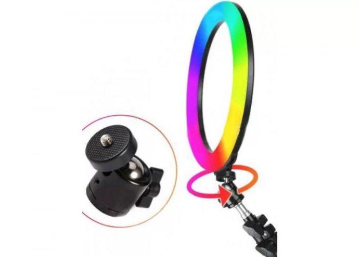 Селфі-кільце з RGB підсвічуванням Soft Ring Light MJ300 1230 без стійки - фото 2