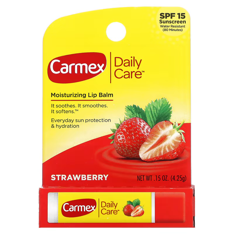 Бальзам для губ Carmex Strawberry Stick SPF 15 - фото 2