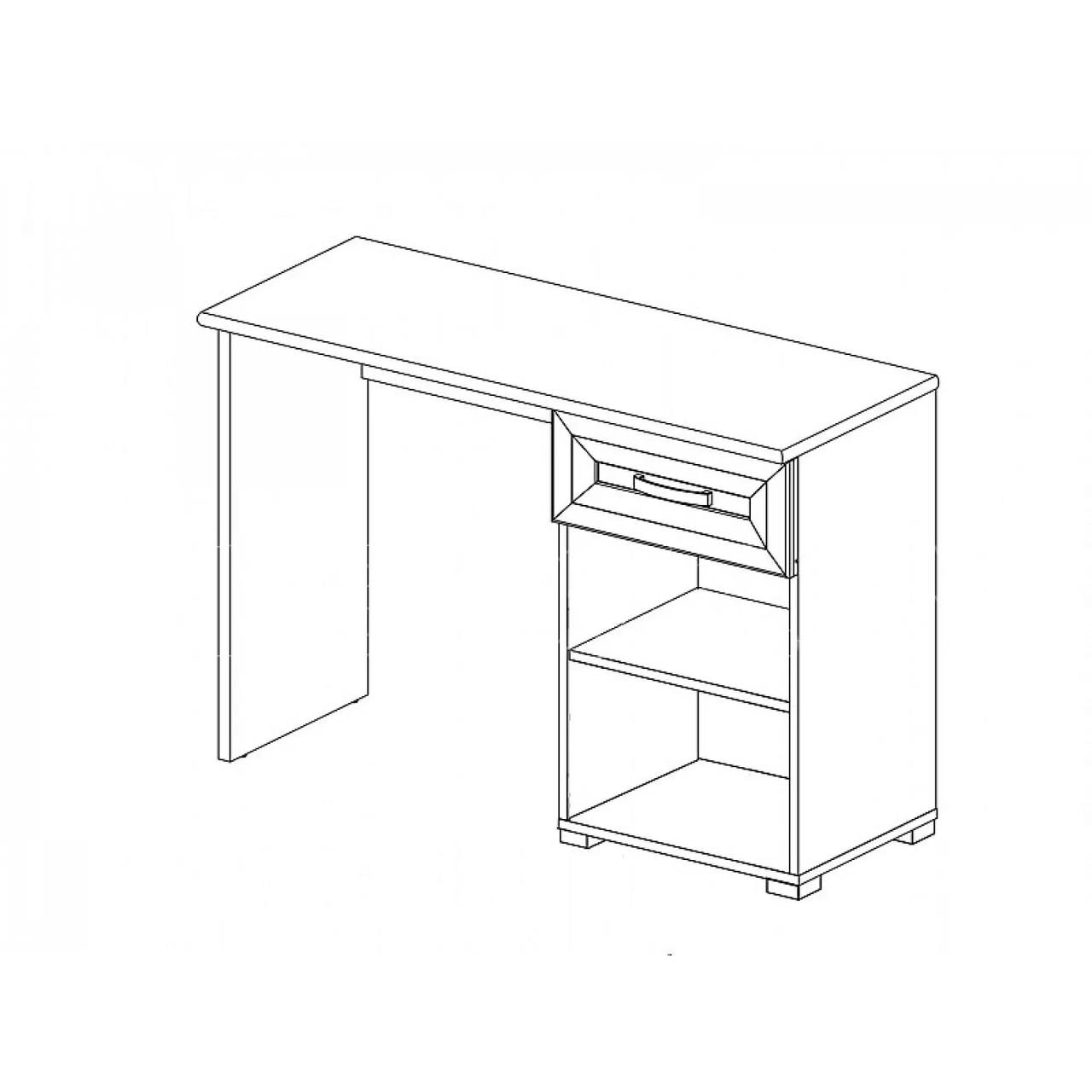 Туалетний столик ВМК Маркус TOL1D1S Джанні /Дуб кам'яний (GRB-1821) - фото 2 Туалетний столик ВМК Маркус TOL1D1S Джанні /Дуб кам'яний (GRB-1821) - фото 2
