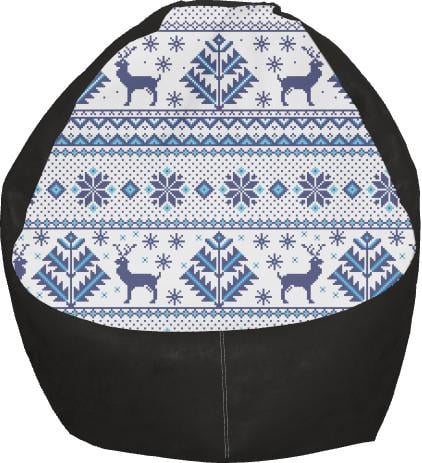 Крісло-груша Happy New Year Blue Deer M (13279471)