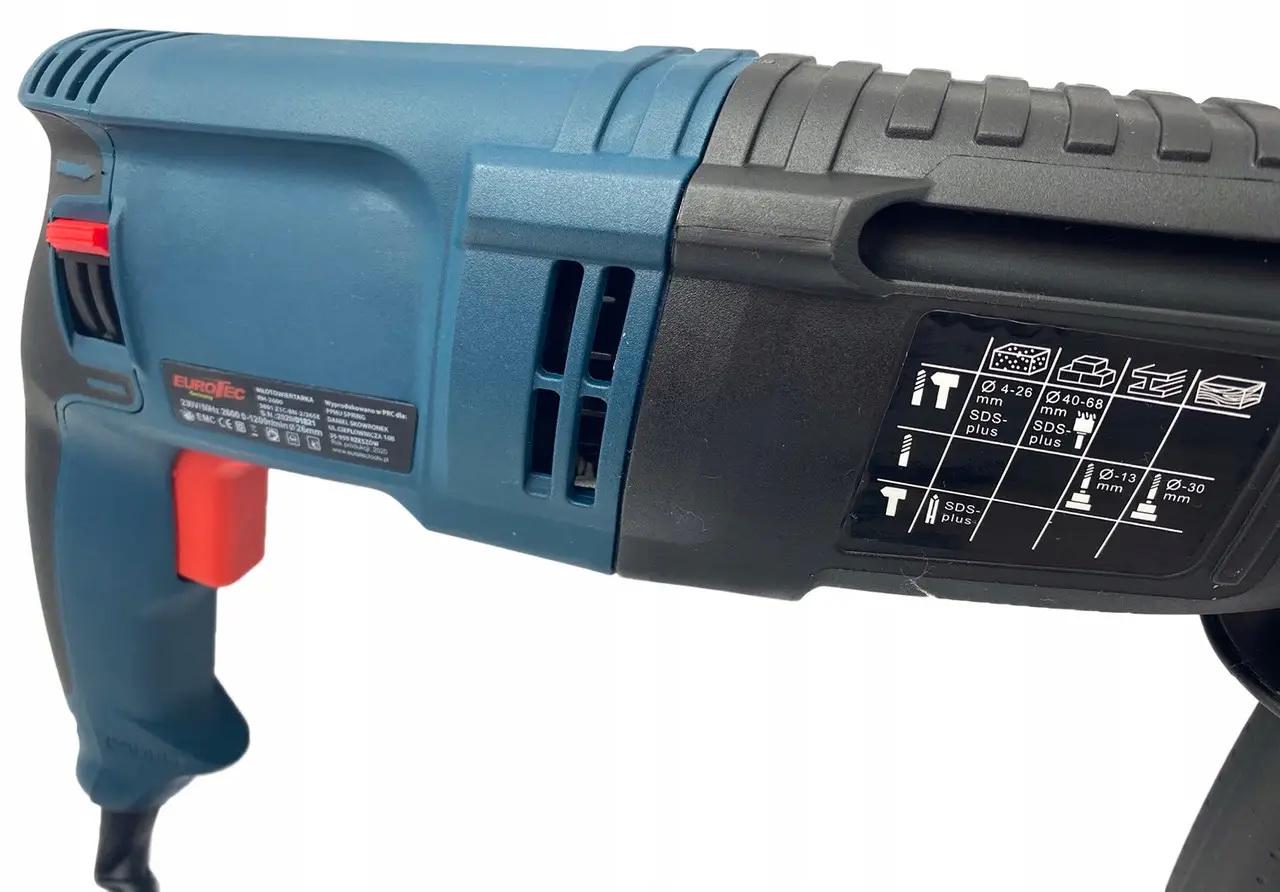 Перфоратор Eurotec RH-2600 Ziless SDS Plus 2600 Вт (7941027685) - фото 5 Перфоратор Eurotec RH-2600 Ziless SDS Plus 2600 Вт (7941027685) - фото 5