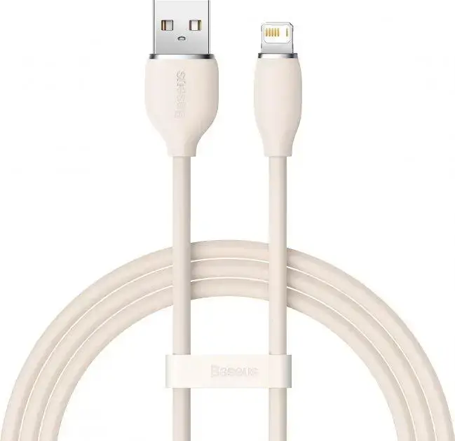 Кабель BASEUS Jelly Liquid Silica Gel Fast Charging Data Cable USB to Lightning CAGD000004 2,4 A 1,2 м Pink