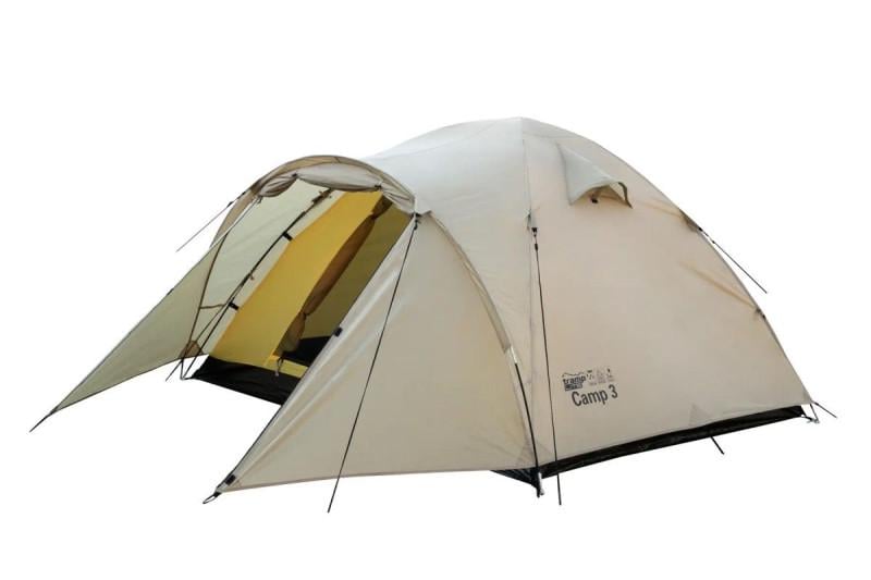 Палатка трехместная туристическая Tramp Lite Camp 3 TLT-007 220х380х130 см Sand (10-6-4506177)