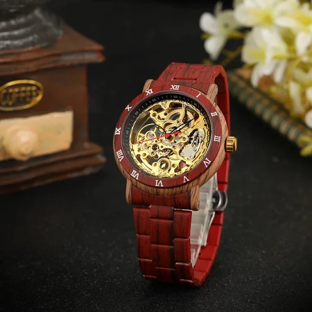 Наручний годинник Forsining 8277 Red/Gold - фото 2 Наручний годинник Forsining 8277 Red/Gold - фото 2