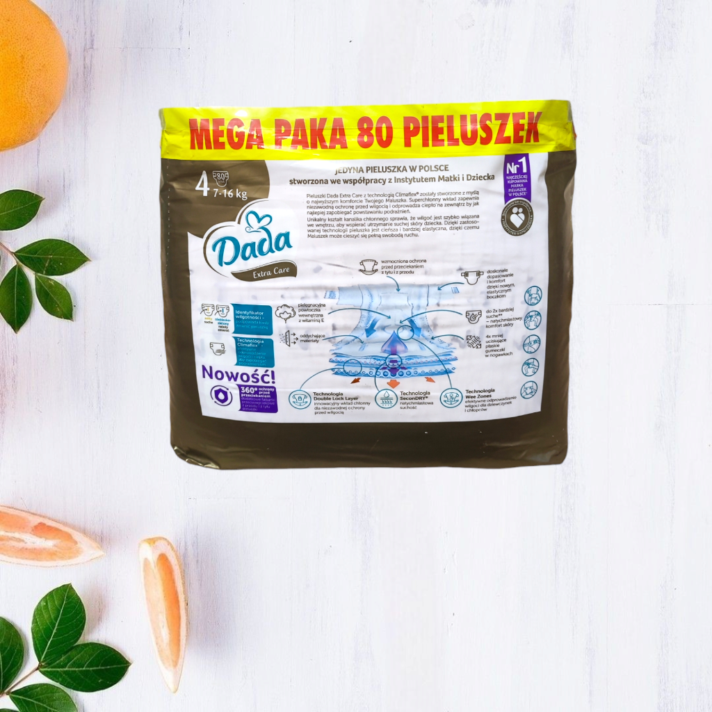 Підгузки Dada Extra Care Mega Paka 4 7-16 кг 80 шт. - фото 2