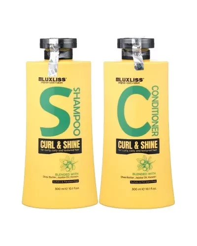 Набір для кучерявого волосся шампунь та кондиціонер Luxliss Curl & Shine 2х300 мл (2687450297)