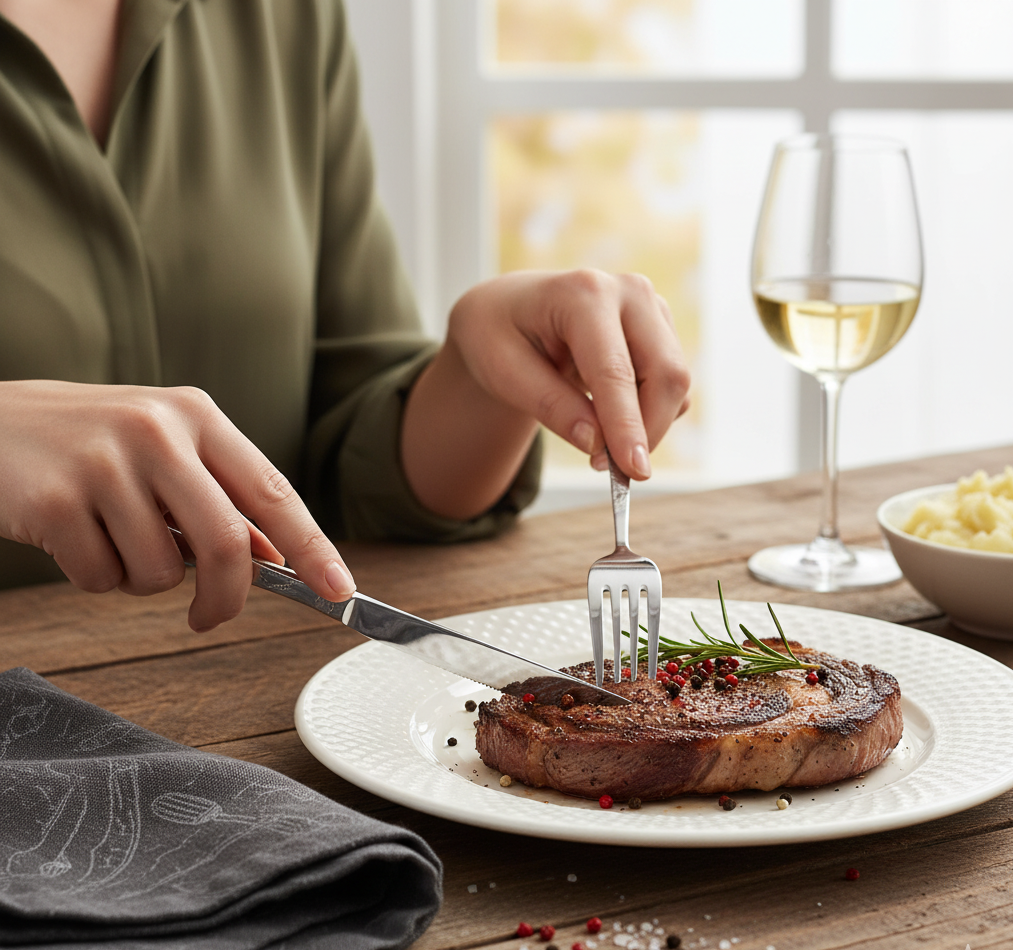 Набор столовых вилок Stenson из нержавеющей стали 6 шт. Veins (30495) - фото 3