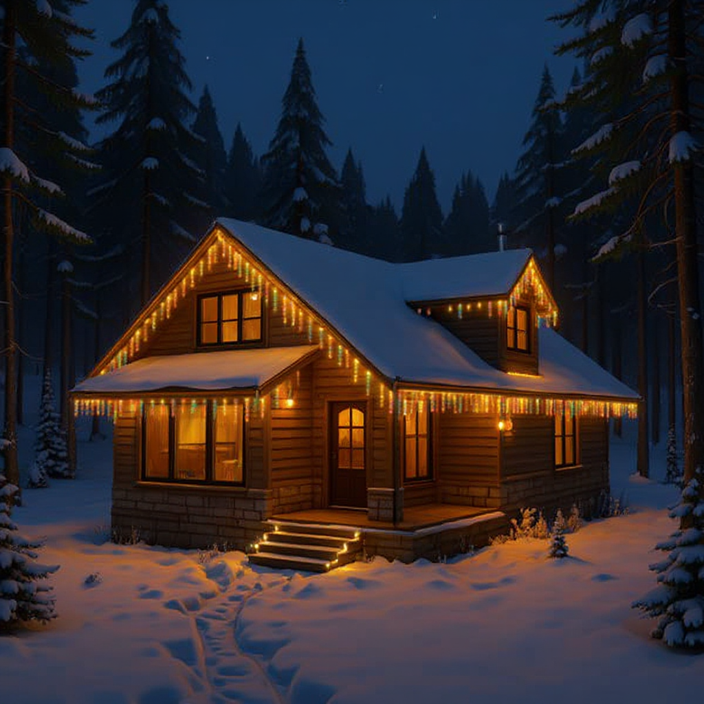 Гірлянда мережна Бахрома вулична 36 м 600 LED діодів від мережі чорна нитка Теплий жовтий (36МBY) - фото 4