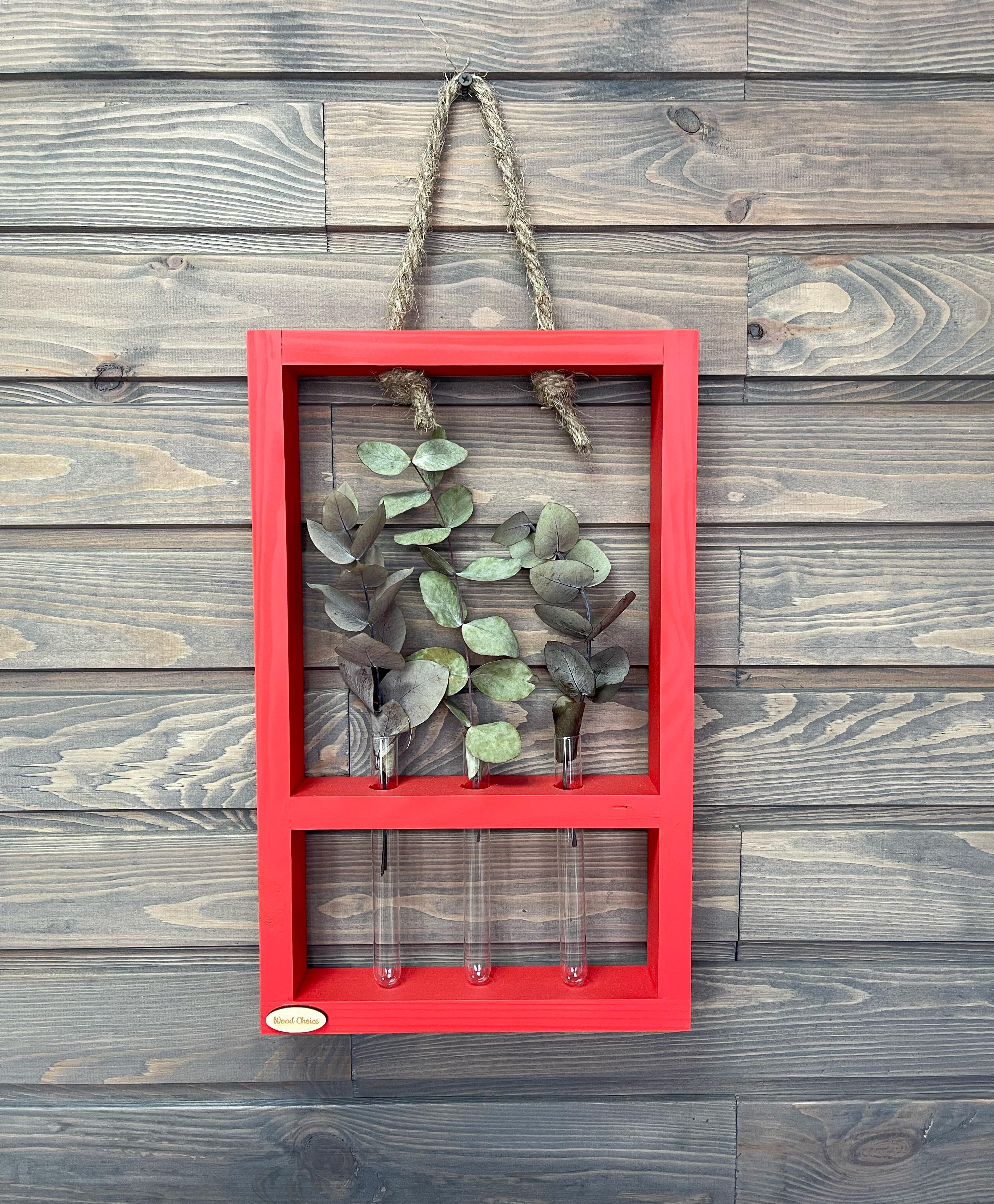 Подставка с колбами для цветов 25х40 3 шт. Красный