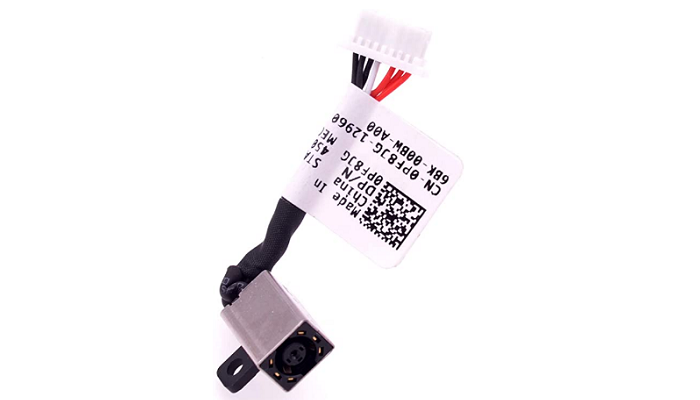 Разьем питания для Dell Inspiron 5568/7569/7570/7579 450.07R03.000 с кабелем шлейф/гнездо (1588474707)