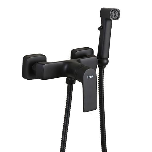 Смеситель для гигиенического душа Frap F2071-6 настенного монтажа Черный (173489)