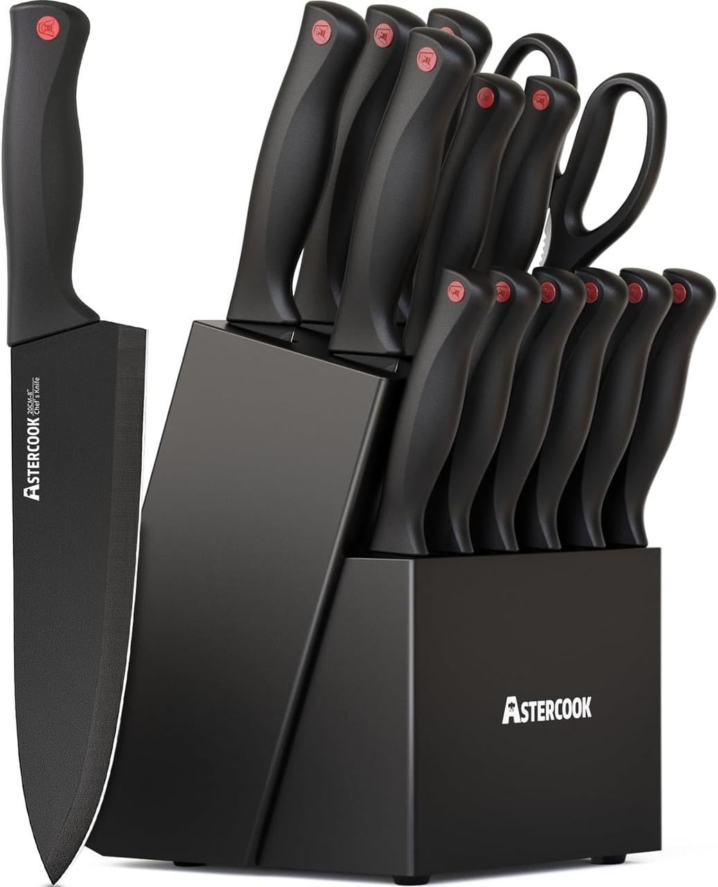 Набір ножів Astercook з вбудованою точилкою 15 пр.