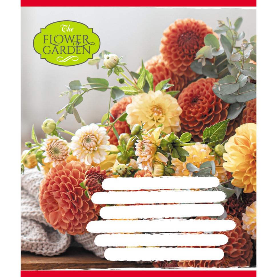 Тетрадь для школьников 024-590552K-4 The Flower Garden в клетку 24 листа (3143376810)