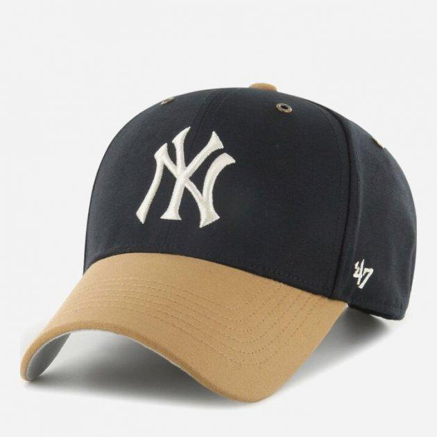 Кепка 47 Brand Yankees Campus B-CAMPC17GWS-BK One Size Черный/Песочный/Серый (196505142199)