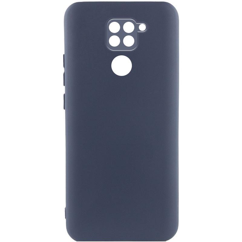 Противоударный чехол Silicone Cover Lakshmi Full Camera (A) для Xiaomi Redmi Note 9 / Redmi 10X Синий / Midnight Blue