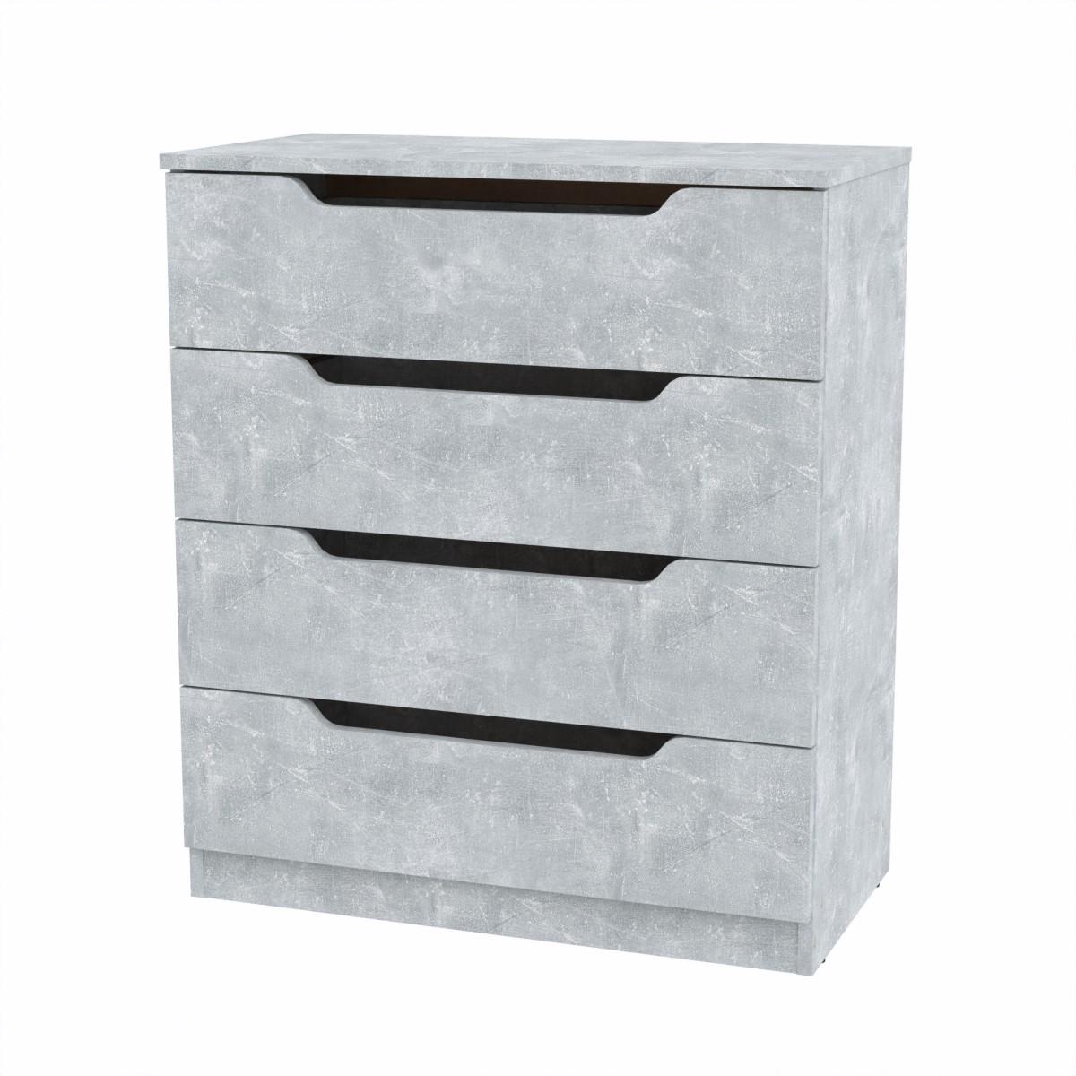 Комод Компаніт 4М 81,2х38х82,8 см Бетон (16980)