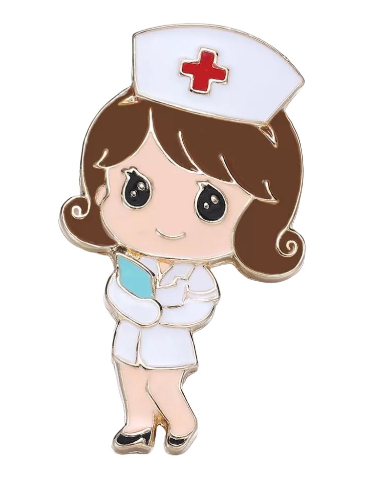 Брошь Медсестра с блестками (1766426170)