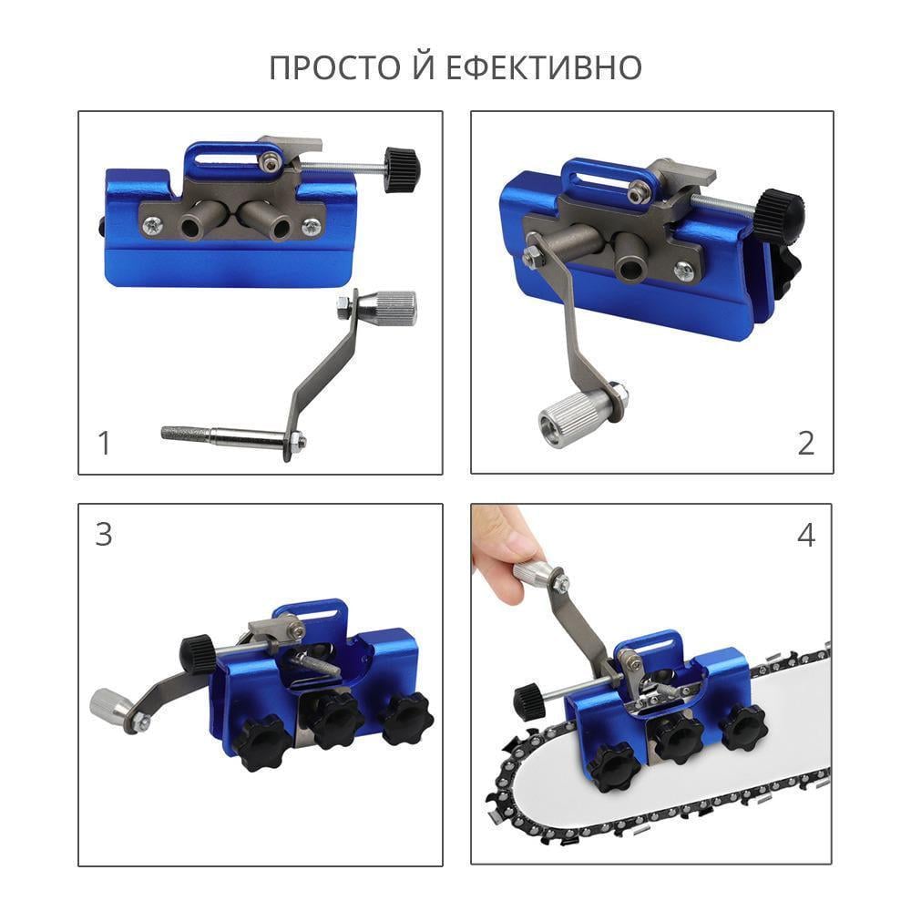 Надфіль змінний Chain Saw Sharpener File 5 мм для точилки бензопили та електропили (12513906) - фото 6