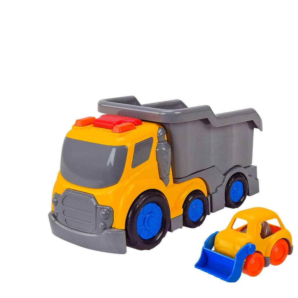 Игрушечный самосвал с машинкой Star Toys 7206 Busy city свет/звук (37729)