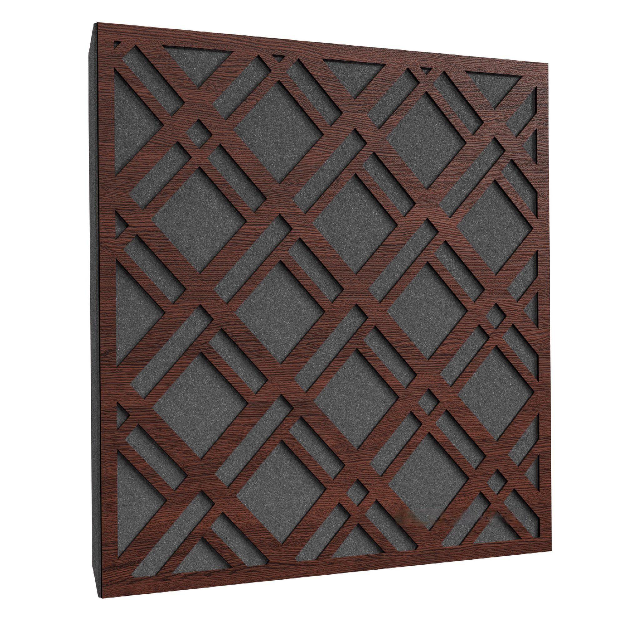 Акустическая панель Ecosound Grille Wenge 50х50 см 33 мм Коричневый (1230)