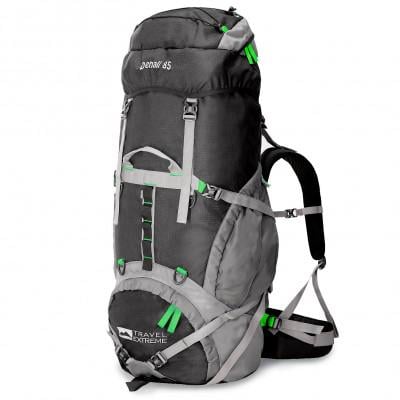 Рюкзак Travel Extreme Denaly 55 Black/Green (1060-ТE-Р007BG)