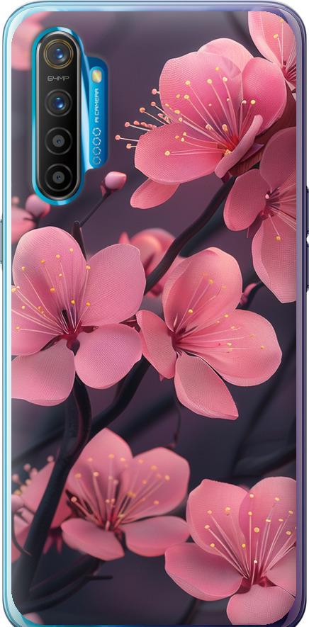 Чехол на Realme XT Пурпурная сакура (6075u-1868-42517) Чехол на Realme XT Пурпурная сакура (6075u-1868-42517)