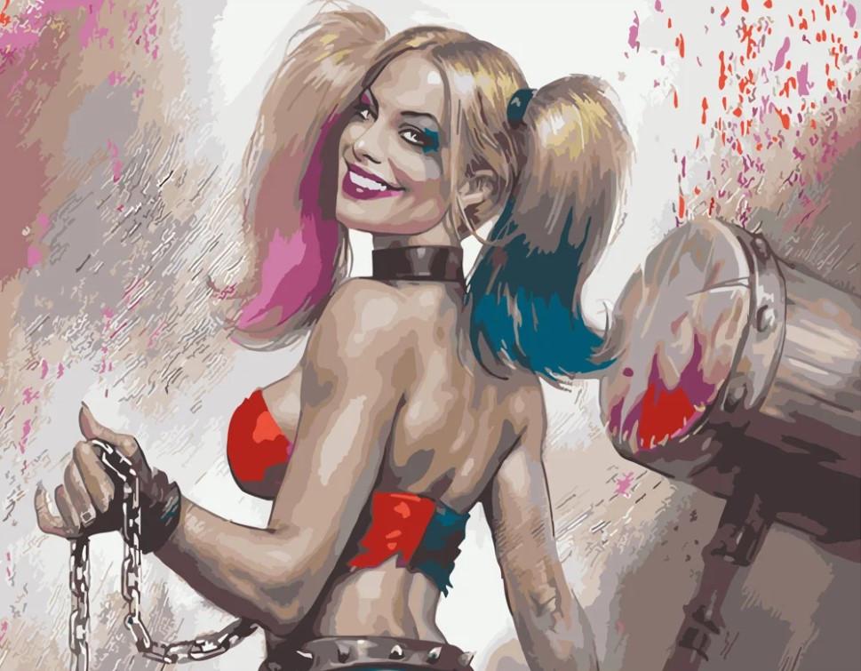 Картина по номерам Strateg Опасная Харли 40x50 см (GS531)