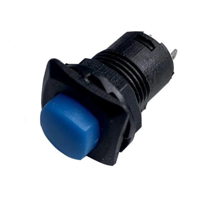 Кнопка Lemanso LSW12 квадрат с фиксацией ON-OFF/DS-226 Синий (00000002505)