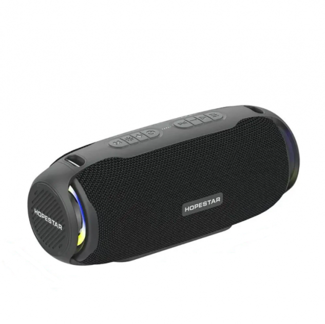 Колонка портативная XPRO H48 LED подсветка 20 Вт USB/AUX/FM/Bluetooth Черный (H48)